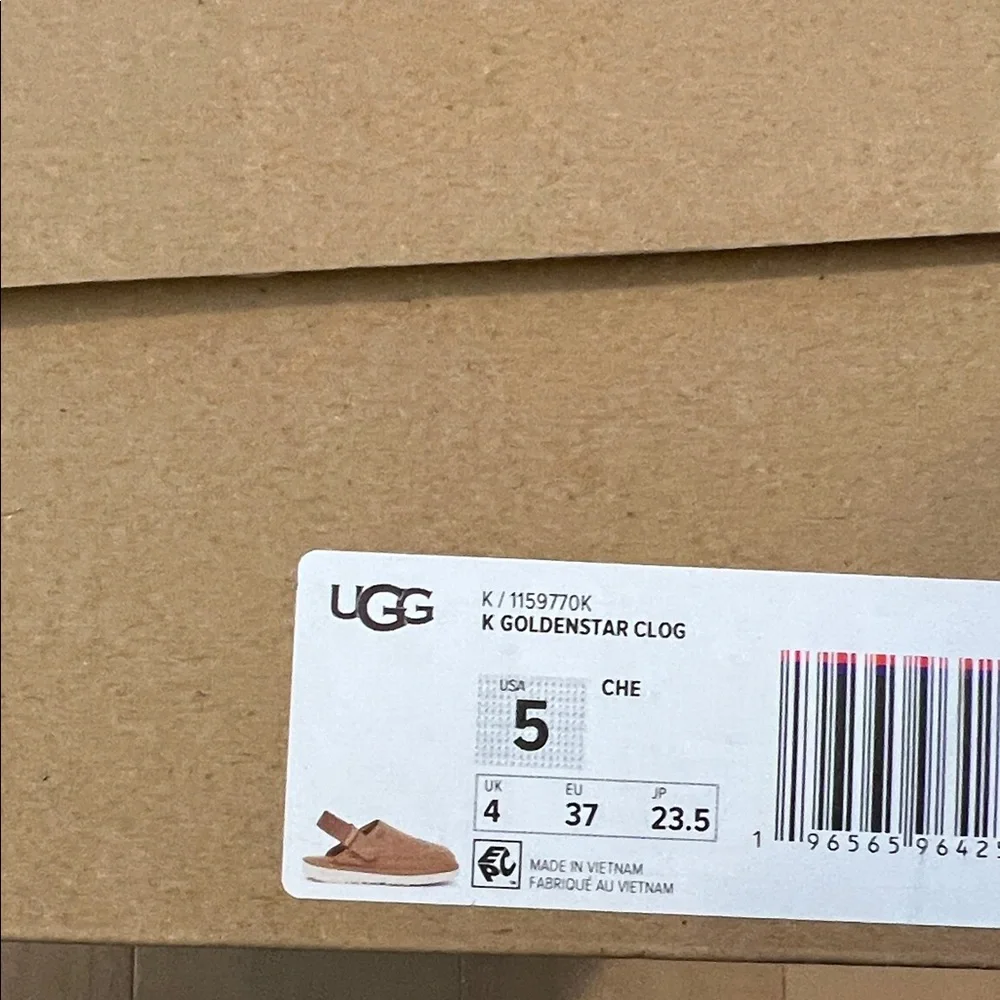 UGG Kids Goldenstar Clog in Brown